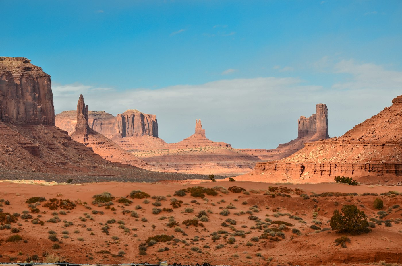 Desert landscape near the Valley
