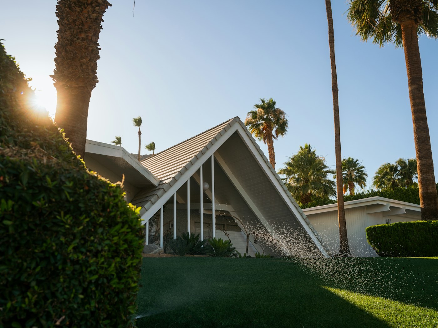 Desert-modern home exterior